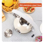 Retro Electric Kettle With Auto Power Off And Temperature Display 1.8L White - Image 4