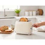 Retro SS Electric 2 Slices Toaster White - Image 5