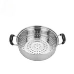 Double Layer Stainless Steel  Steamer With SS Lid - Image 4