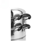 Double Layer Stainless Steel  Steamer With SS Lid - Image 5