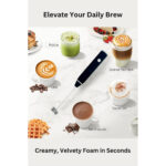 2-in-1 Handheld Coffee Frother and Hand Mixer with Adjustable Speed Control - Image 4