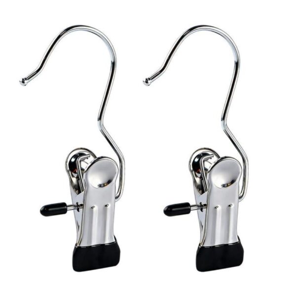 Heavy-Duty Metal Hanger Clips with Hooks – 2 Pieces