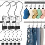 Stainless Steel Cloth Clip Hanger 2Pcs - Image 2