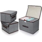 Foldable Fabric Storage Box with Lid - Image 7