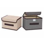 Foldable Fabric Storage Box with Lid