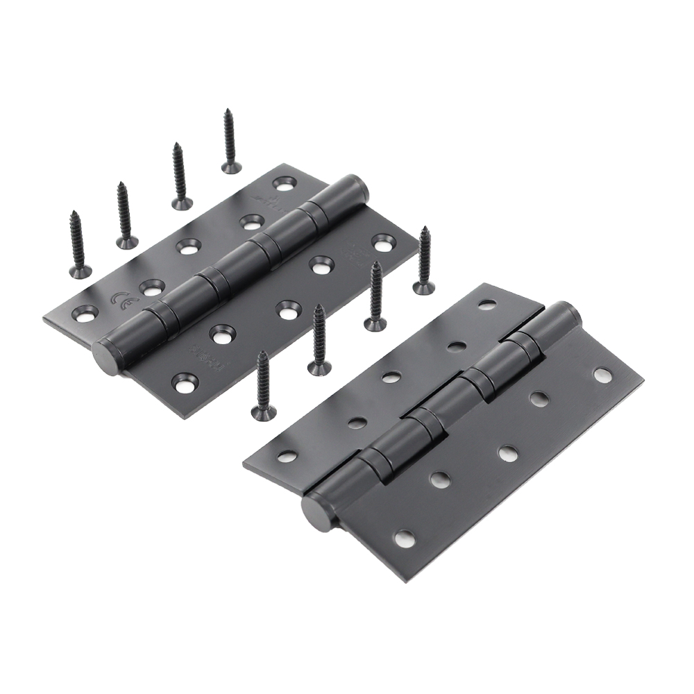 JTC-520-4 Ball Bearing Hinge Matt Black 5"x3"x3Mm - Image 1