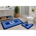 Bath and Contour Toilet Rug Set AZURE BLUE - Image 4