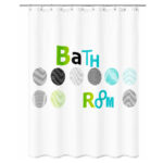 Modern Bathroom Shower Curtain