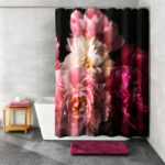 Rosemarie Floral Bathroom Shower Curtain