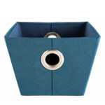 Suede Fabric Storage Basket – Blue