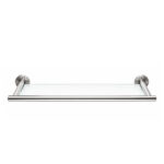 Allegra Glass Bathroom Shelf – Aluminium