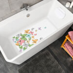 Butterfly Print Bath Mat – Multicolor - Image 3