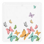 Butterfly Design Bathroom Shower Mat – Multicolor
