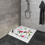 Rosalie Floral Anti-Slip Shower Mat - Multicolor - Image 3