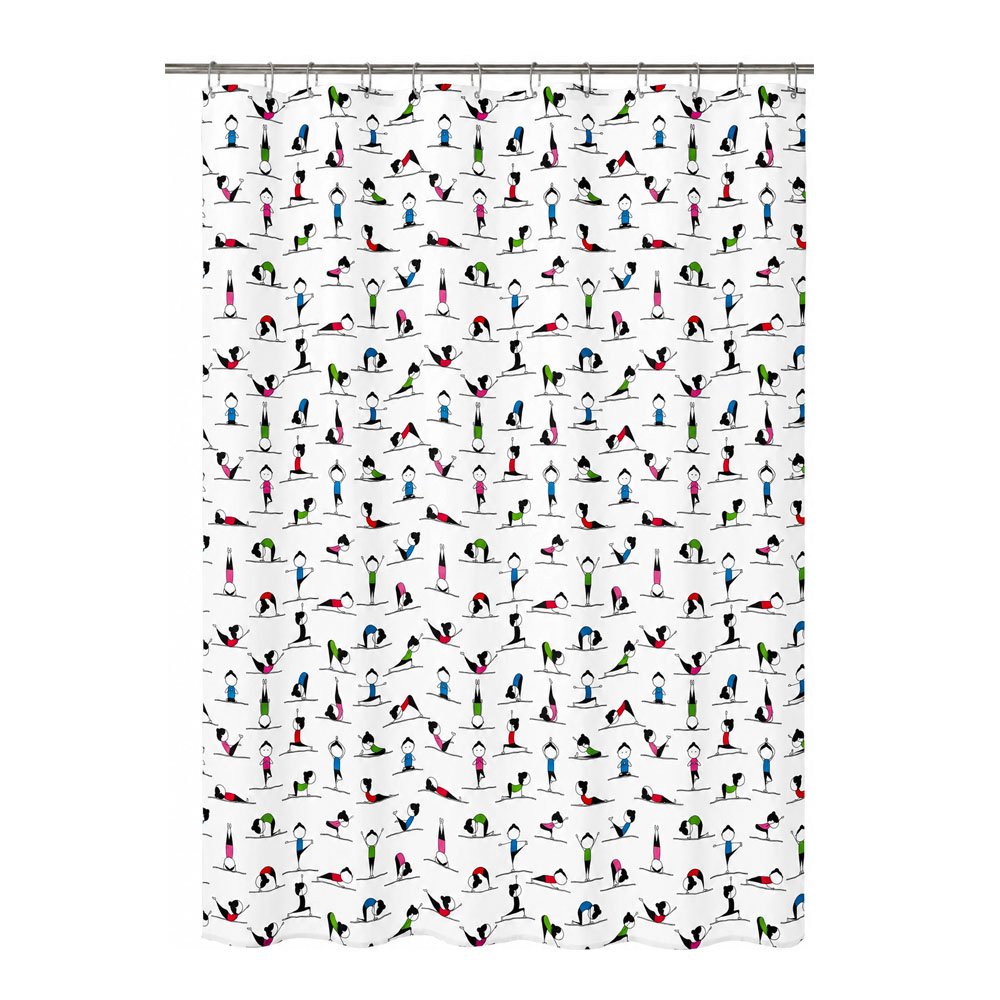 KLW-517-1 Shower Curtain Textile Yogi - Multicolor - Image 1