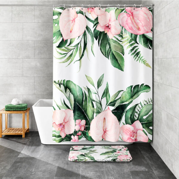 Garden Bloom Floral Shower Curtain – Multicolor