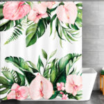 Garden Bloom Floral Shower Curtain – Multicolor - Image 2