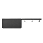 Framework Wall Shelf with Hooks – Black - Image 2