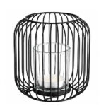 Ballot Metal Cage Candle Holder – Black - Image 2