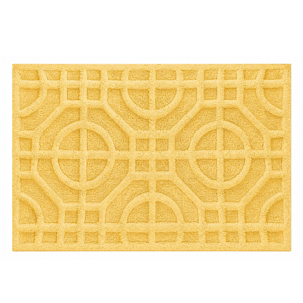 KLW-535-1 Bath Rug Mosaic Yellow - Image 1