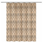 Zag Cotti Geometric Waterproof Shower Curtain