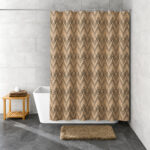 Zag Cotti Geometric Waterproof Shower Curtain - Image 2