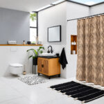 Zag Cotti Geometric Waterproof Shower Curtain - Image 3