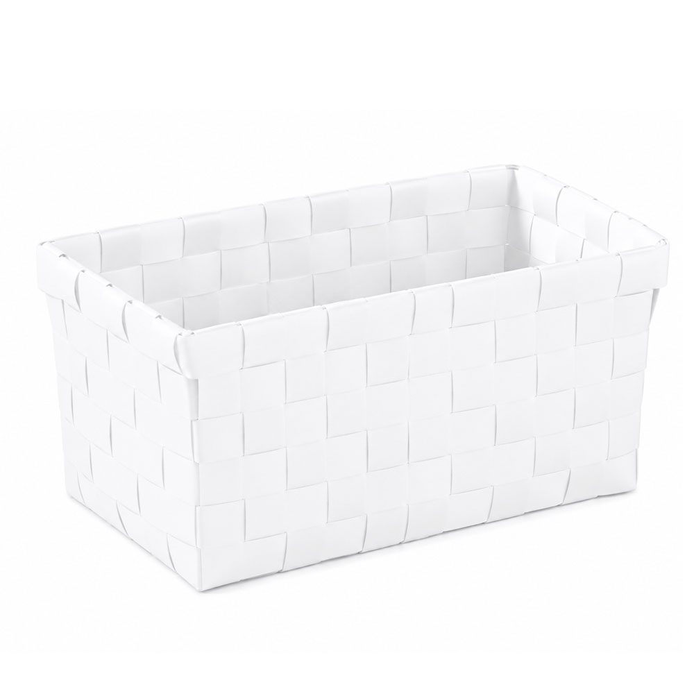 KLW-537-1 Brava Woven Storage Basket – White - Image 1