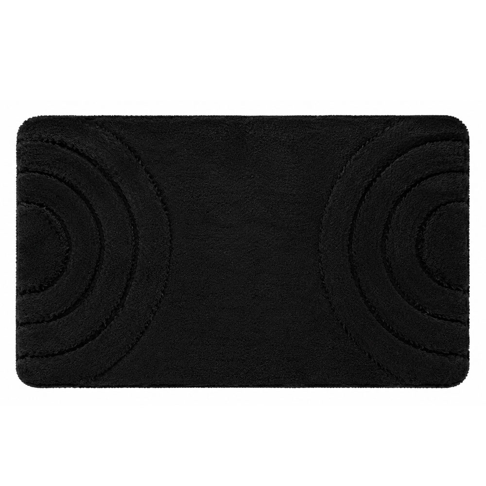 KLW-542-1 Bath Rug Bow Black - Image 1