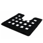 Bath and Contour Toilet Rug Set Black and white - Image 2