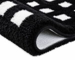 Bath and Contour Toilet Rug Set Black and white - Image 4