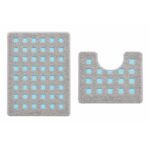 Bath and Contour Toilet Rug Set Light Mint