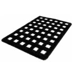 Bath Rug Black and White - Image 2