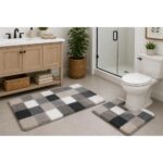 Bath and Contour Toilet Rug Set Caro Flanell Grey - Image 5