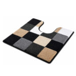 Bath and Contour Toilet Rug Set Caro Black - Image 2