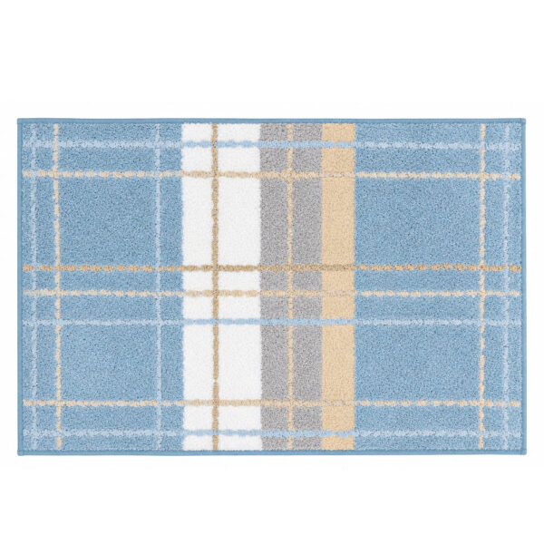 Bath Rug Kara Steel Blue