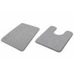 Bath and Contour Toilet Rug Set Relax Grey