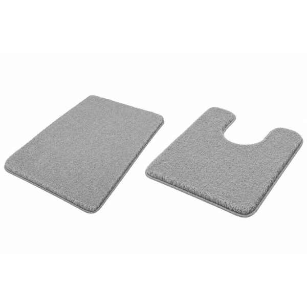 Bath and Contour Toilet Rug Set Relax Grey