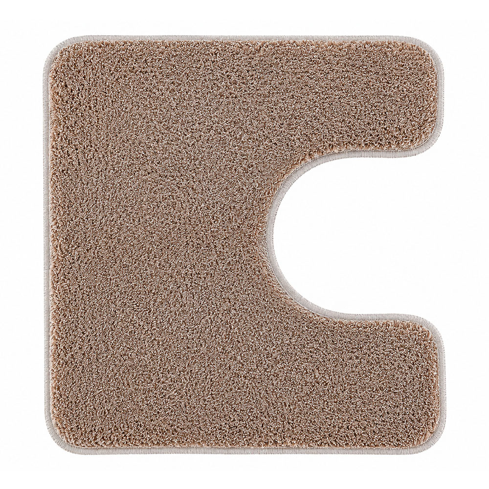 KLW-595-1 Bath and Contour Toilet Rug Set Relax Taupe - Image 1