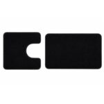 Bath and Contour Toilet Rug Set Relax Black