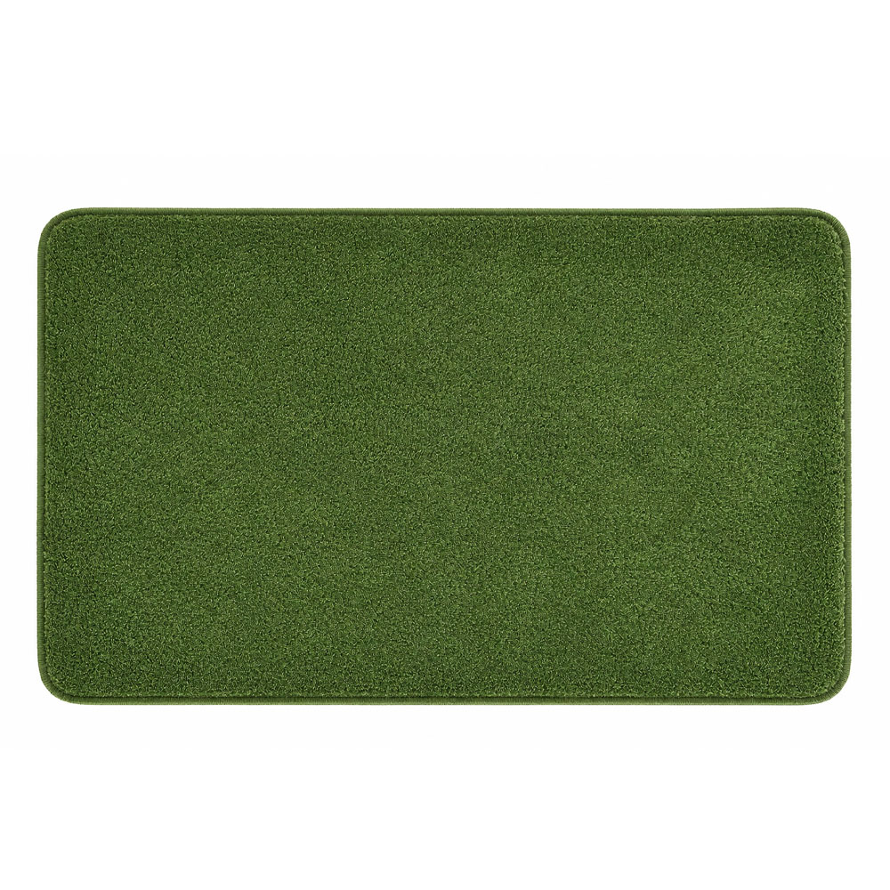 KLW-599-1 Relax Luxury Bathroom Rug – Olive Green - Image 1