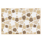 Sintra Geometric Bath Rug – Beige