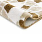 Sintra Geometric Bath Rug – Beige - Image 2