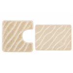 Bath and Contour Toilet Rug Set Tram Beige
