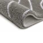 Bath and Contour Toilet Rug Set Tram Antracite - Image 3