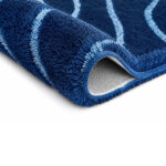 Tram Wave Bath Rug – Navy Blue - Image 3
