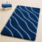 Tram Wave Bath Rug – Navy Blue - Image 5