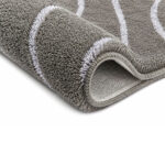 Tram Wave Bath Rug – Grey - Image 3