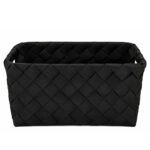 Aspera Woven Storage Basket – Black - Image 2