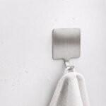 Quadratic Basic Wall Hook – Matt Silver - Image 2